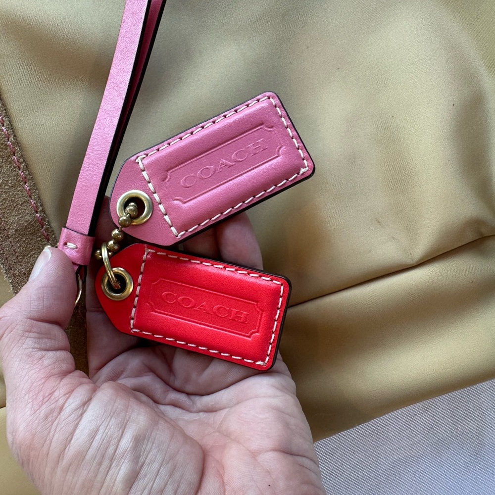 Coach Tan and Pink Tote Bag - Picture 11 of 15